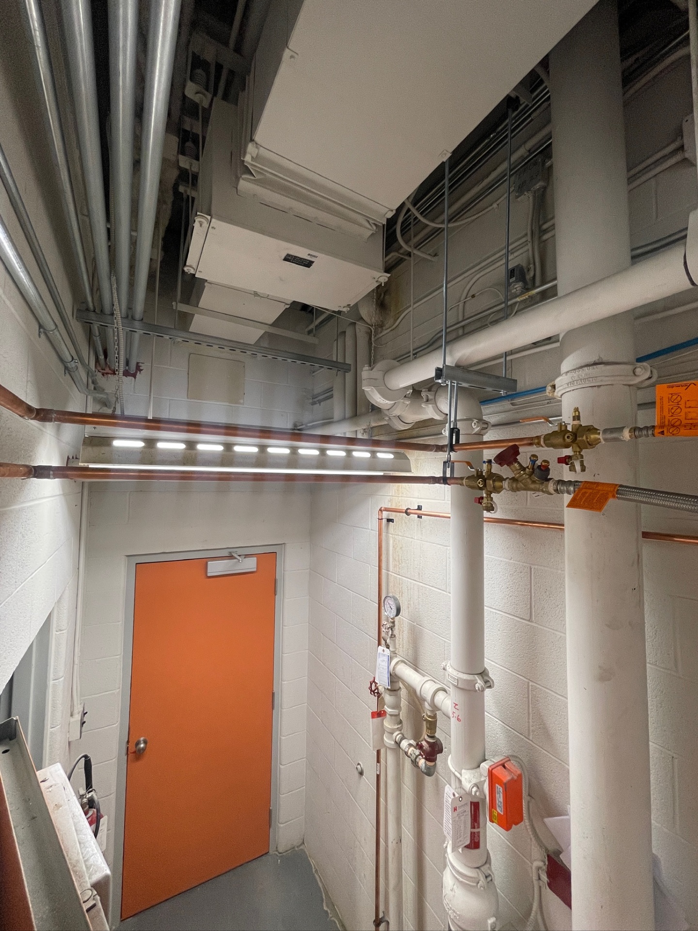 Mechanical Room Service Piping